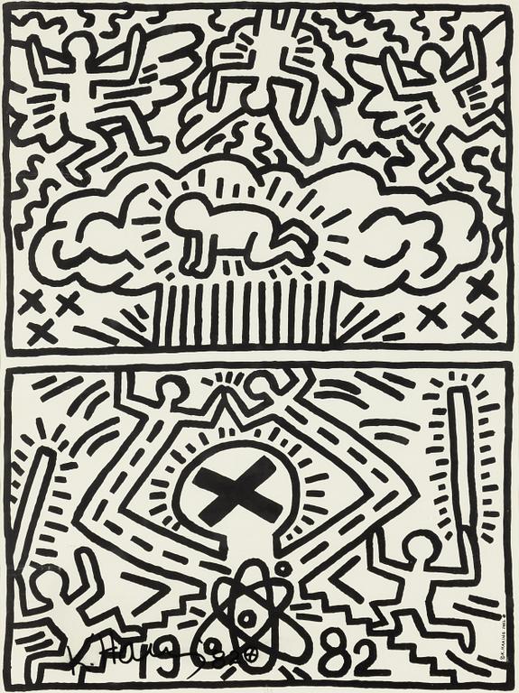 Keith Haring, "Anti-Nuclear Rally".