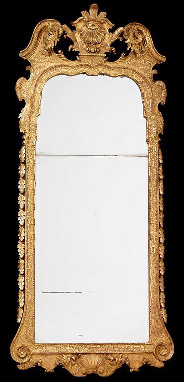 An English late Baroque 18th century mirror.