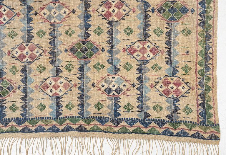 Märta Måås-Fjetterström, a textile, 'Törnet' flat weave, c. 187 x 88 cm, signed MMF.