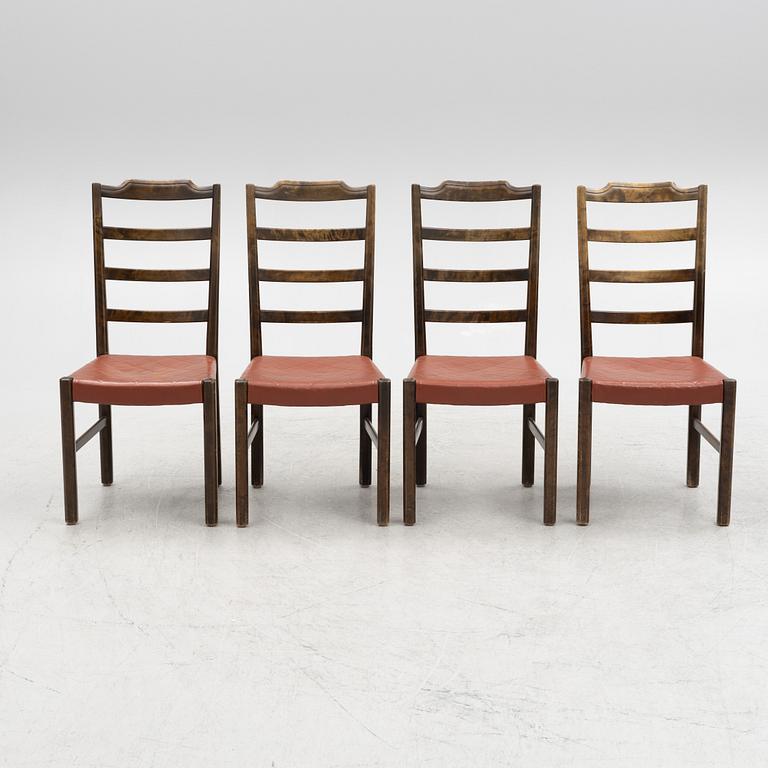 Axel Larsson, four 'Thule' chairs, SMF, Bodafors, 1930s.