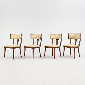 STOLAR, 4 stycken, empirestil, 1920/30-tal.