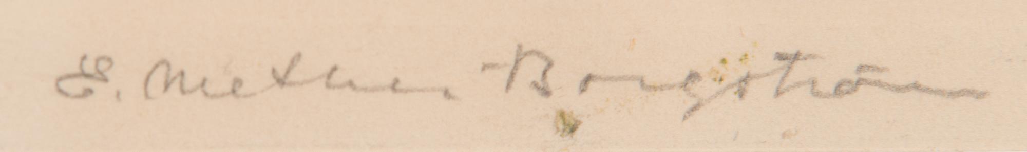 Ernst Mether-Borgström, etsaus, signeerattu ja numeroitu 10/60.