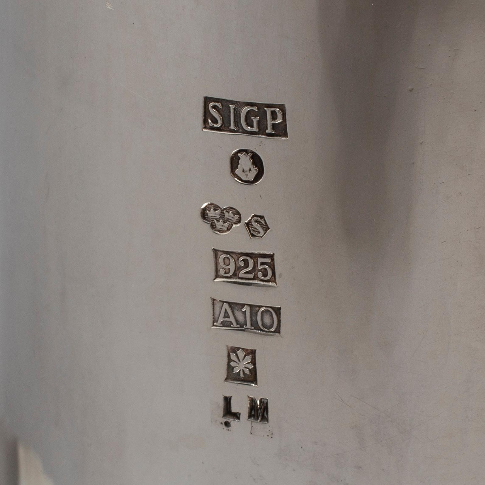 SIGURD PERSSON. A sterling silver candlestick, Stockholm 1975.