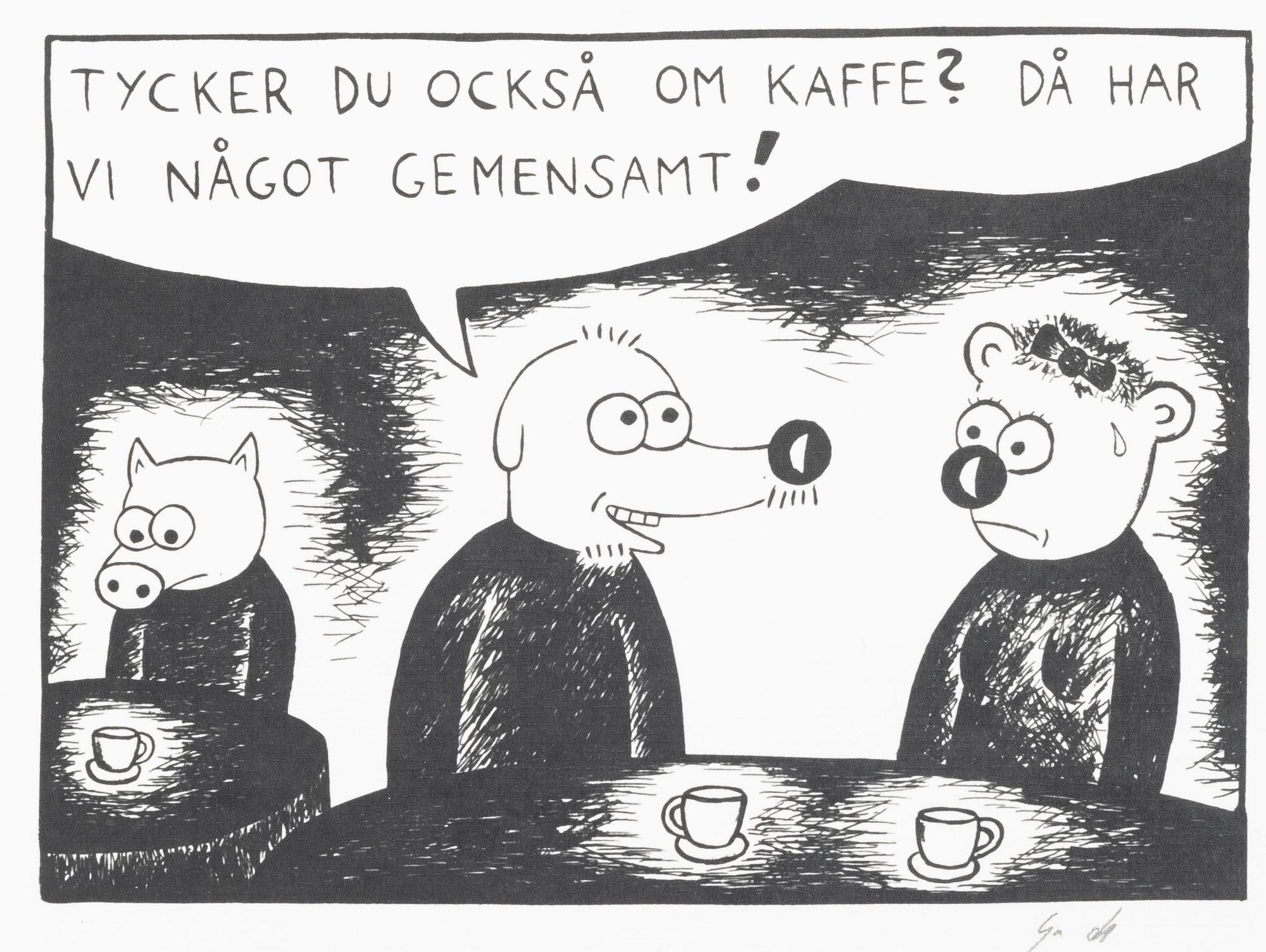 Gunnar Lundkvist, "Tycker du också om kaffe?".