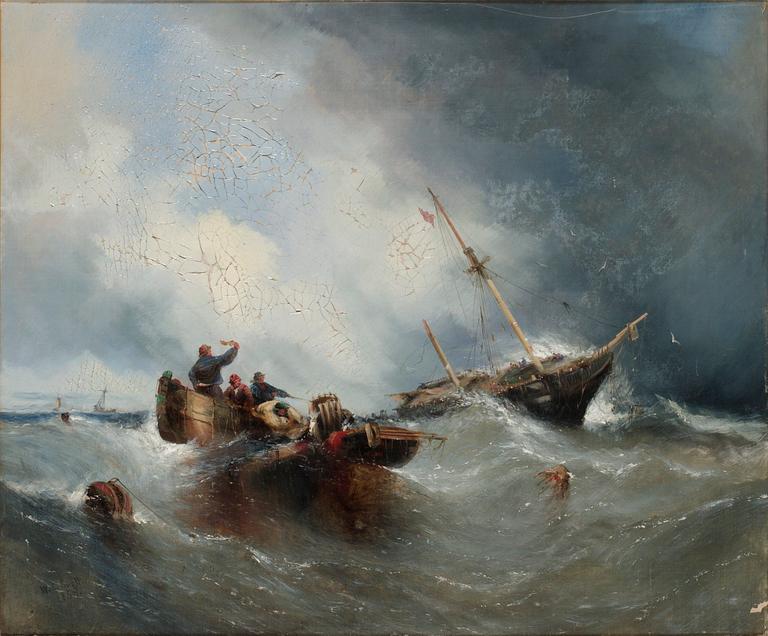 William Calcott Knell, Skeppsbrott.