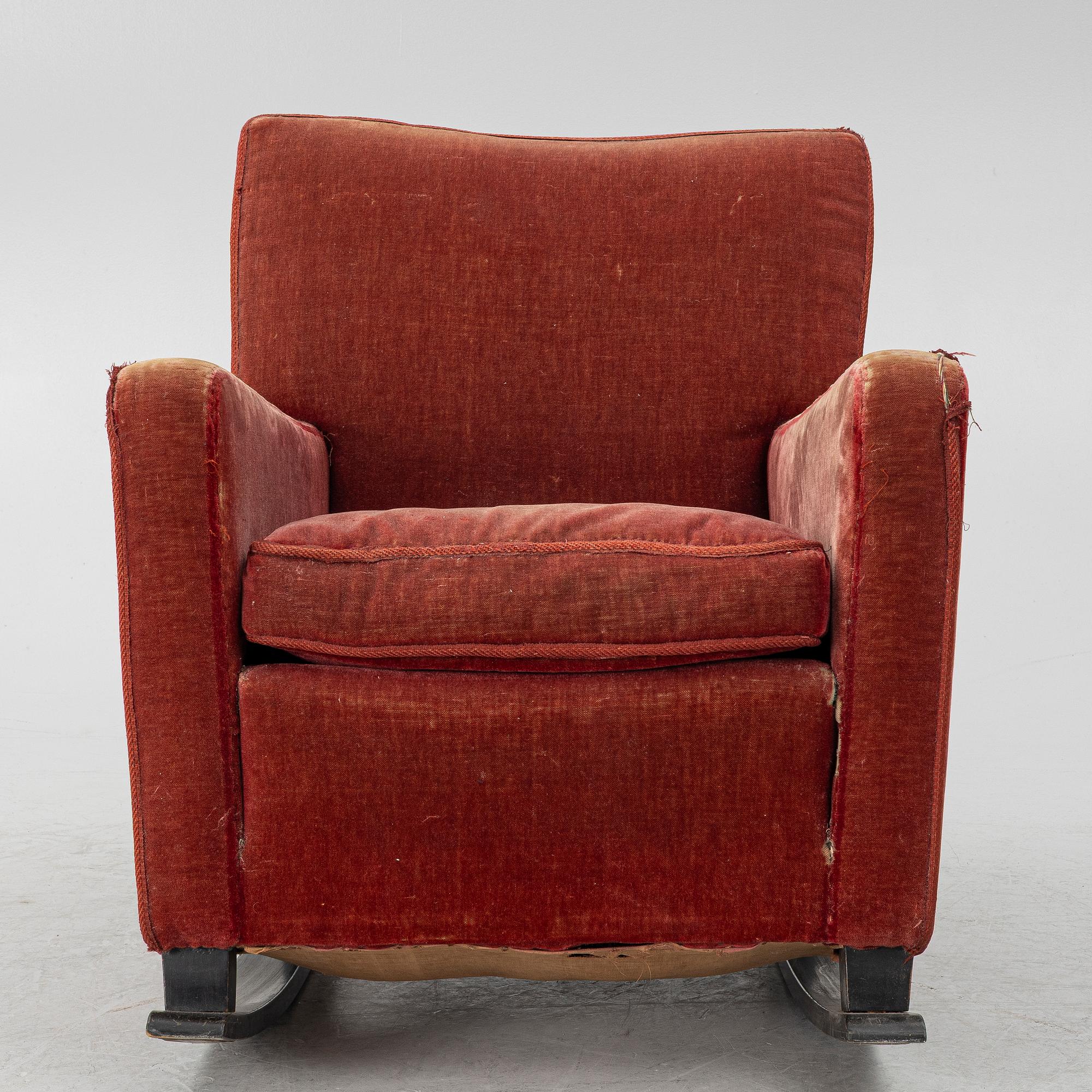 A rocking chair,  1930s.