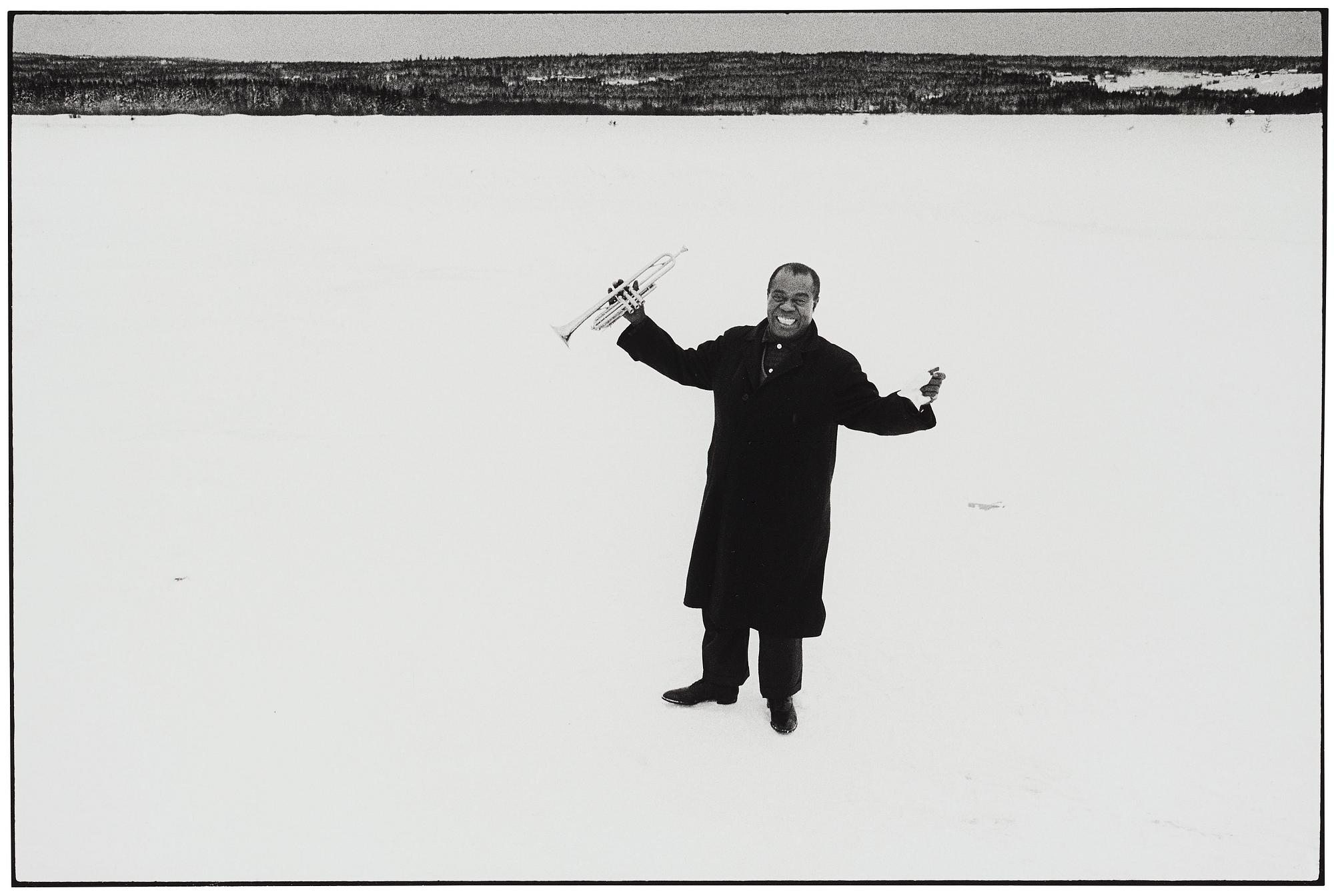 Lennart Nilsson, "Louis Armstrong, Umeå, 1959".