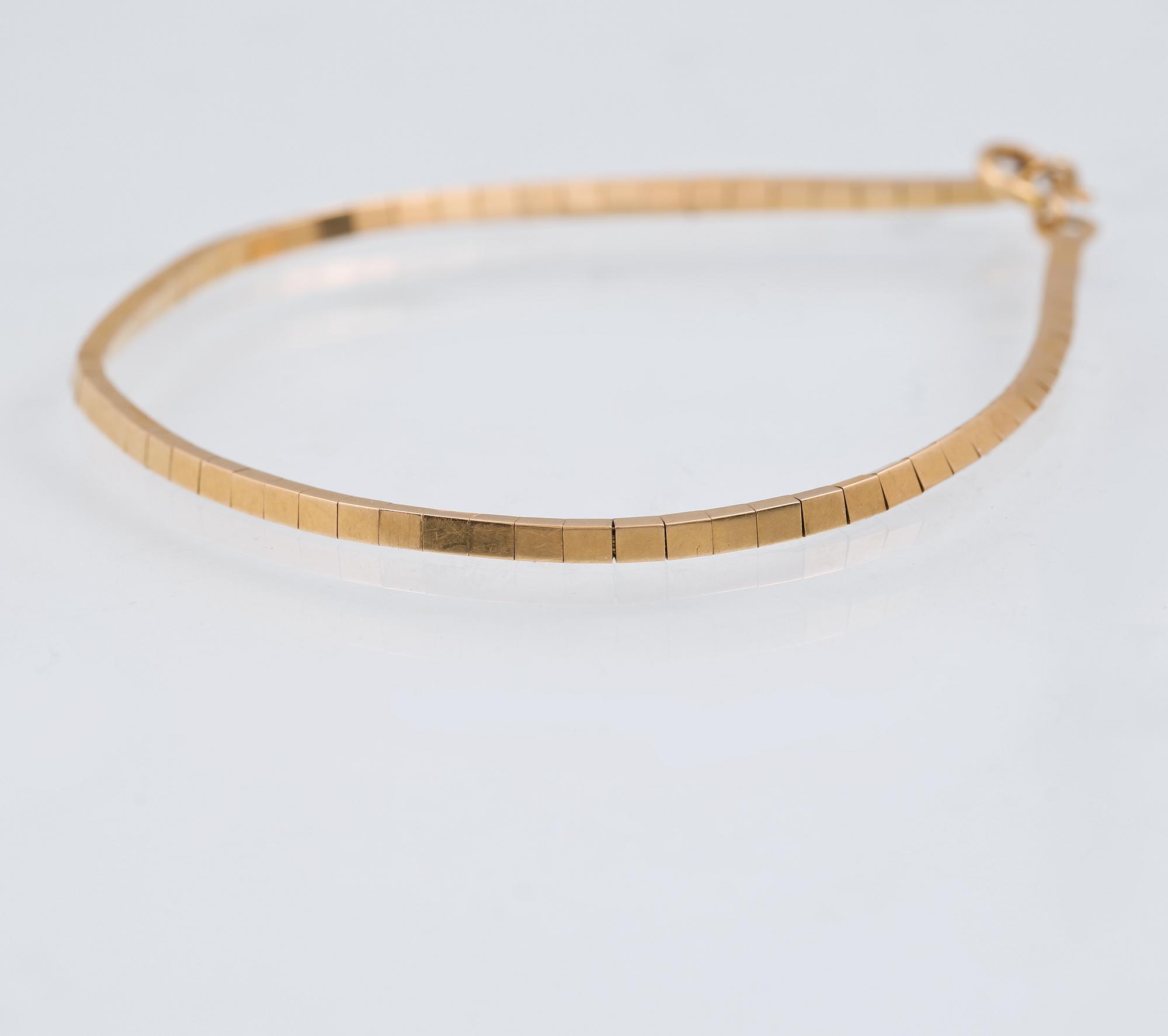 ARMBAND, 18K guld, Uno A Erre, Arezzo, Italien. Vikt 6,6 gram.