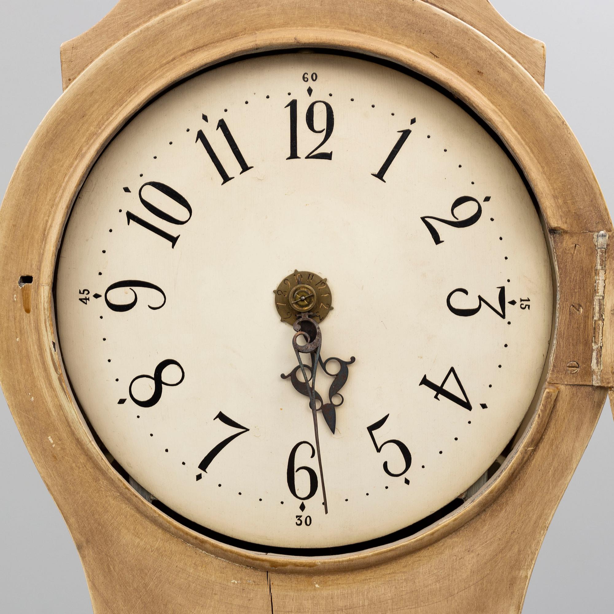 An 18th century rococo longcase clock.