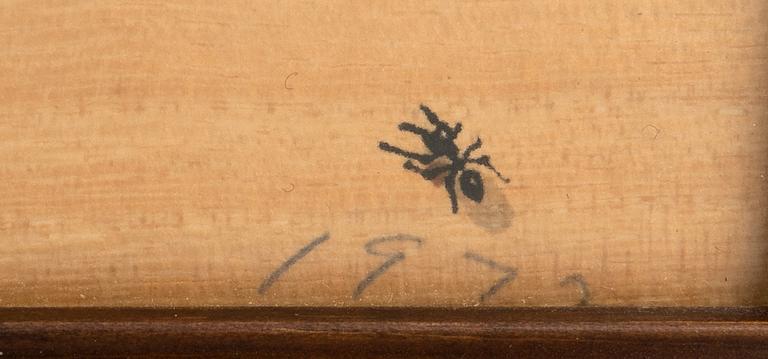 Ed Ruscha, "Black ants" from the series "Insects".