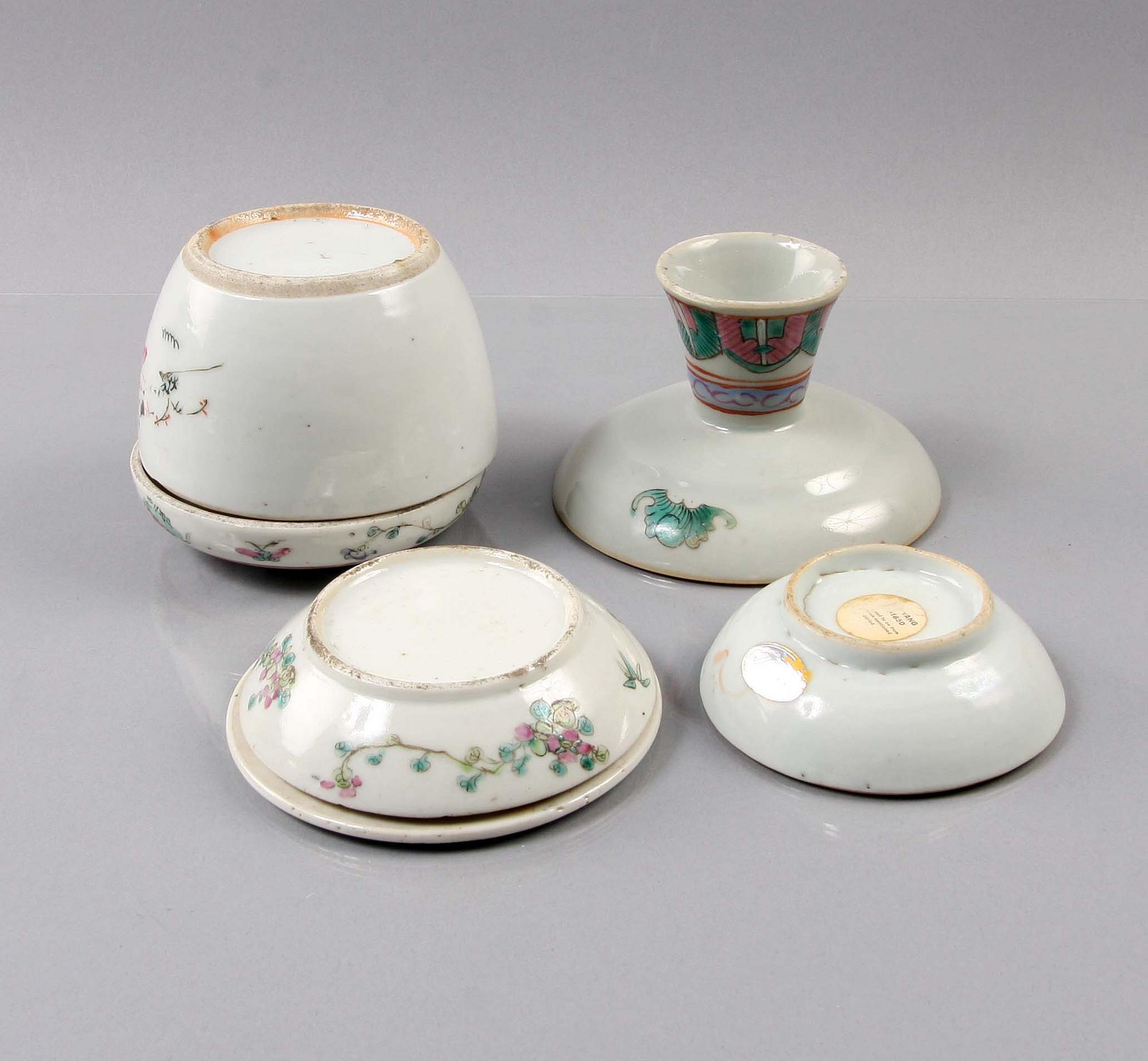 PARTI PORSLIN, 4 delar. Kina, 1800-tal.