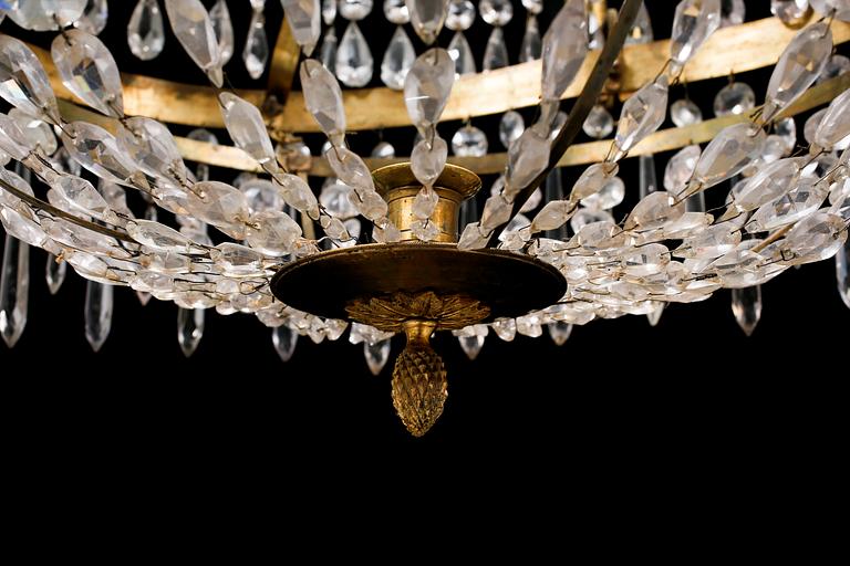 LJUSKRONA, sengustaviansk, omkring sekelskiftet 1800, höjd ca 76 cm.