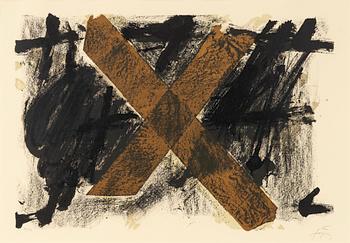 Antoni Tàpies, "Lettre X".
