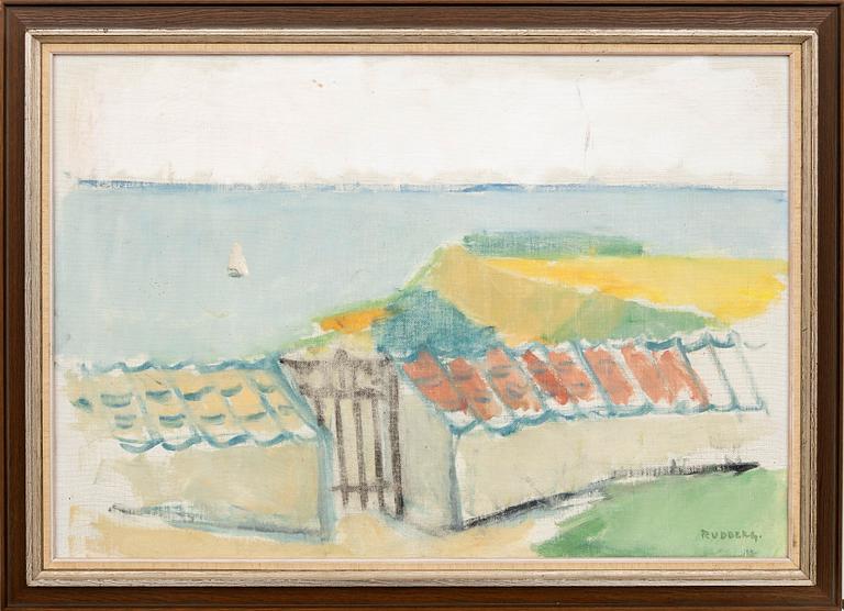 Gustav Rudberg, oil on canvas signed and dated 57.