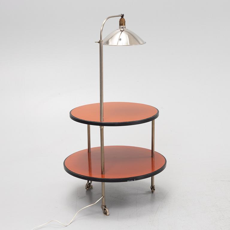 Table with lighting, Nordiska Kompaniet, 1930-40s.