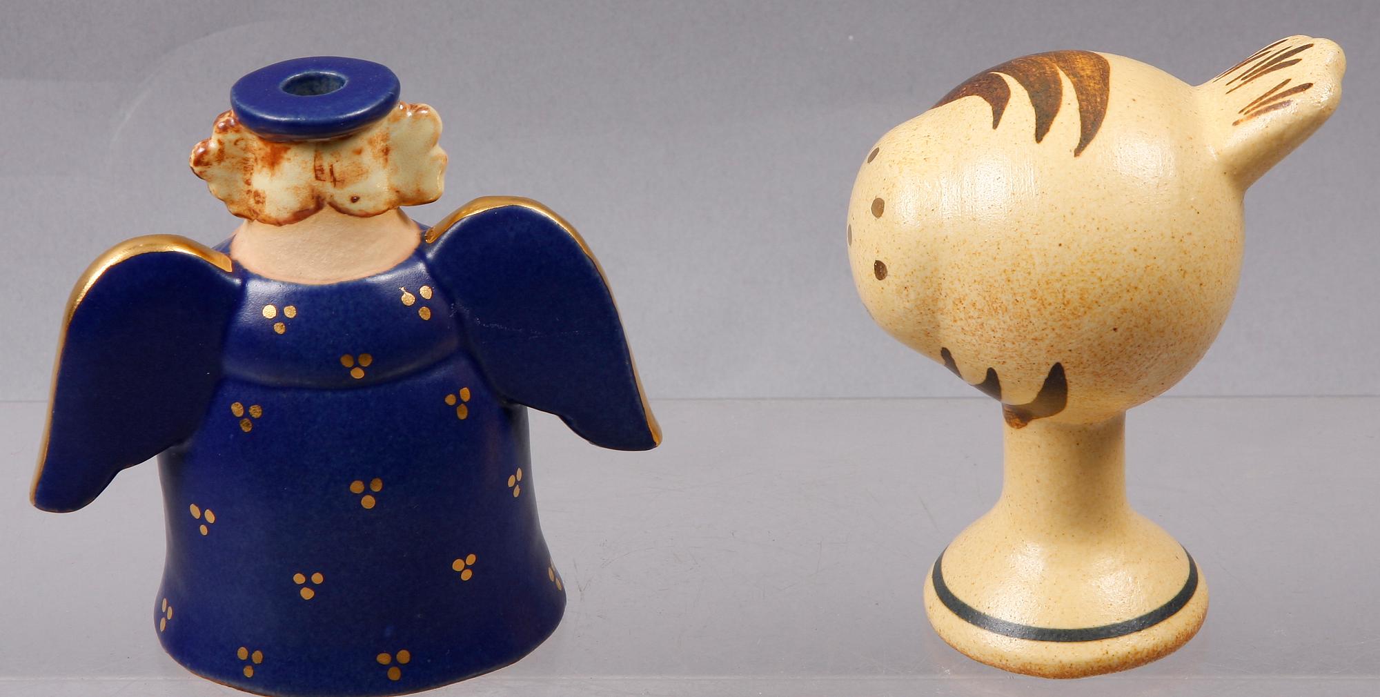 FIGURINER, 2 st, stengods, Lisa Larson, Gustavsberg.