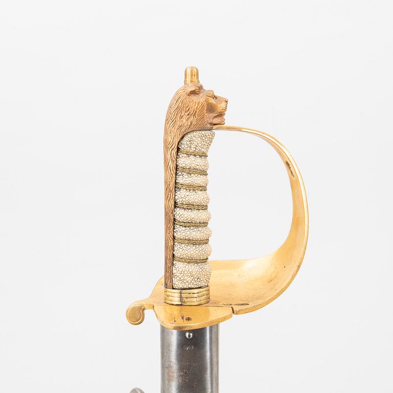 A British Navy officer's sword, 1827 pattern.