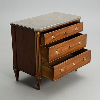 A CHEST OF DRAWERS, gustavian late 18th century.