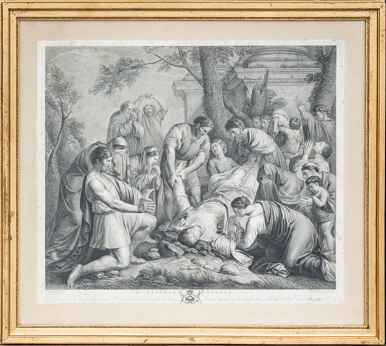 FRANÇOIS GERMAIN ALIAMET, "St STEPHEN STONED.