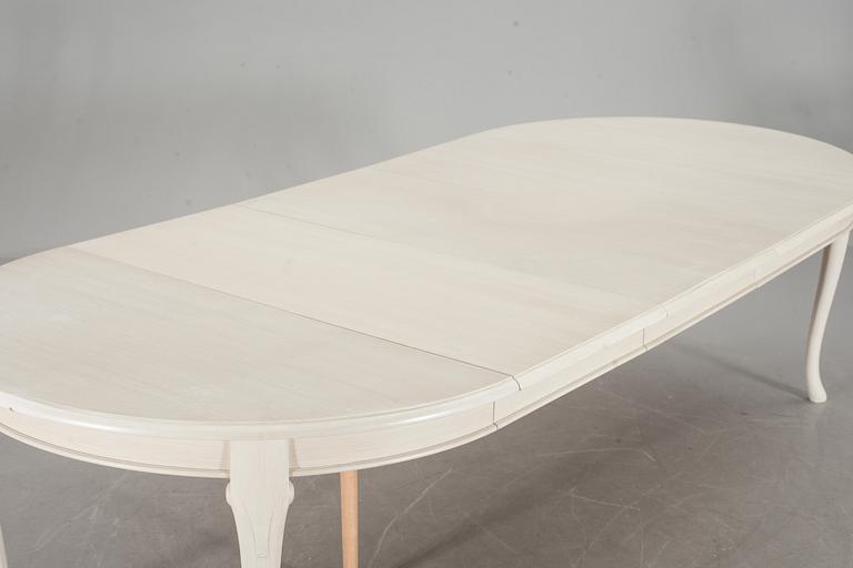 MATSALSMÖBLEMANG, 11 delar, rokokostil, K A Roos, Helsingborg.