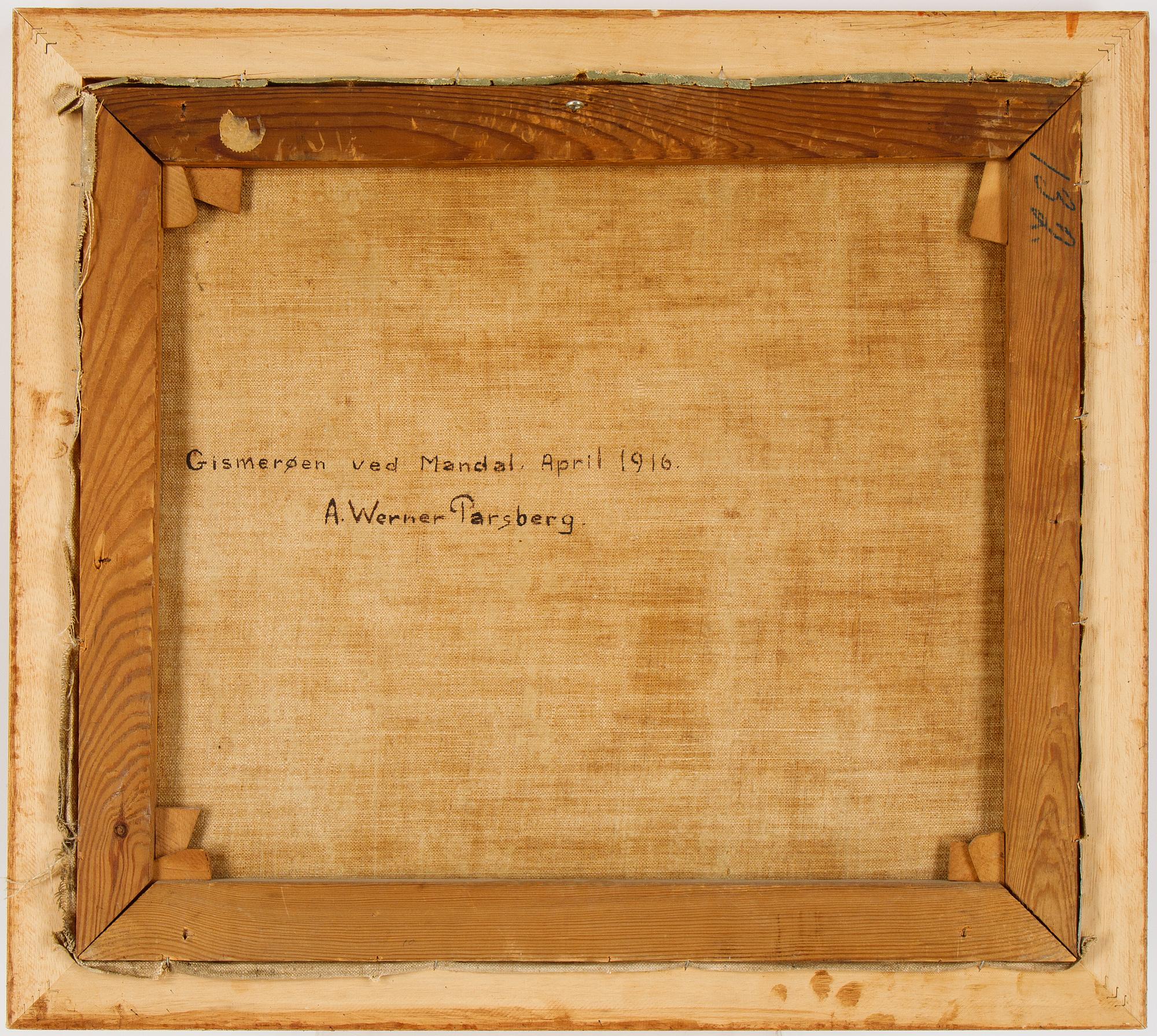 A. Werner Parsberg, oil on canvas, signed.