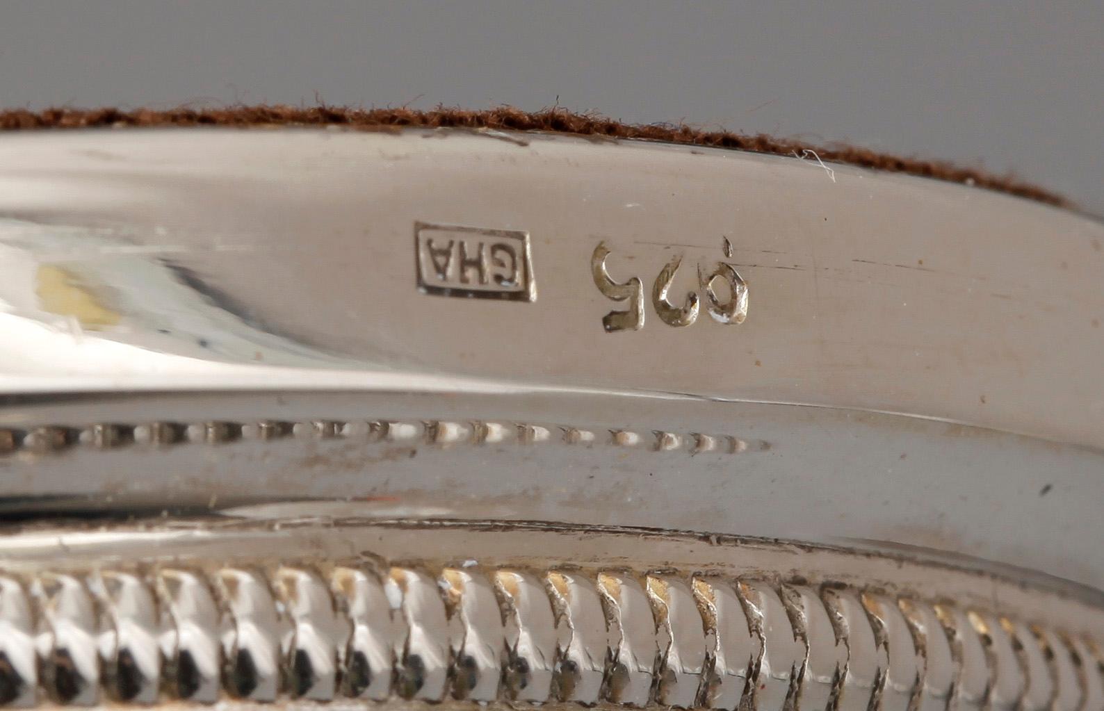 LJUSSTAKAR, 4 st, silver, bla Ceson, Göteborg 1972.