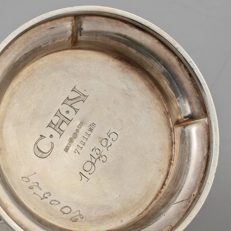 KAFFESERVIS, 3 delar, silver, CAK, Göteborg, 1923. Vikt 950 g.