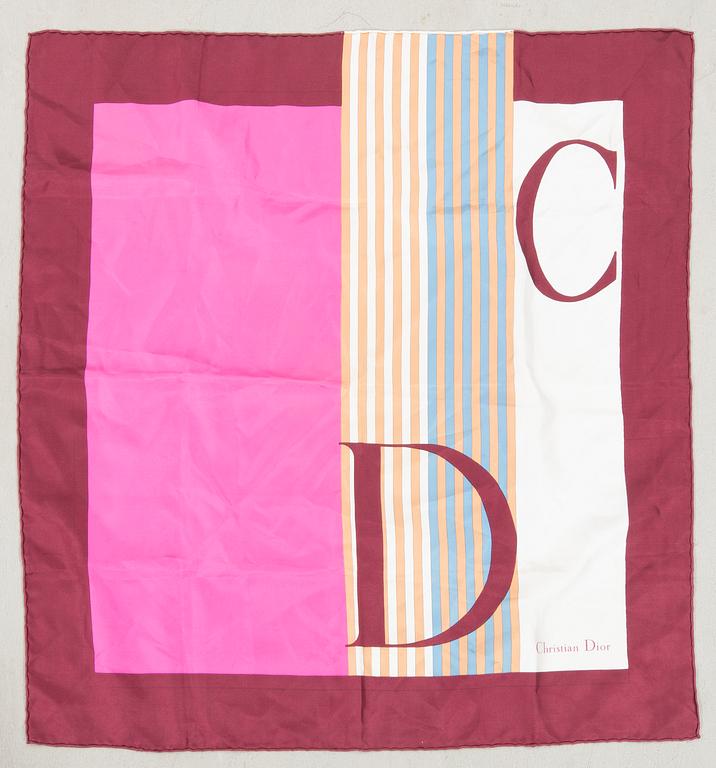 Christian Dior scarfar 2 st vintage.