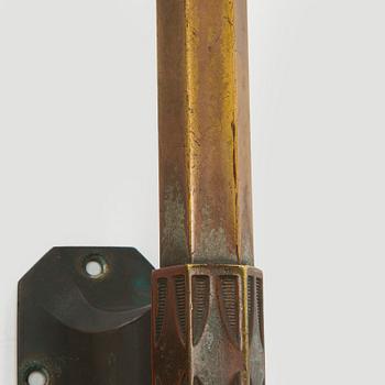 Door handles, 2 pcs, exterior and interior handles, 1920s.