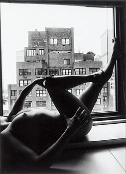 LUCIEN CLERGUE, gelatin silver print from the series Urban Nudes.