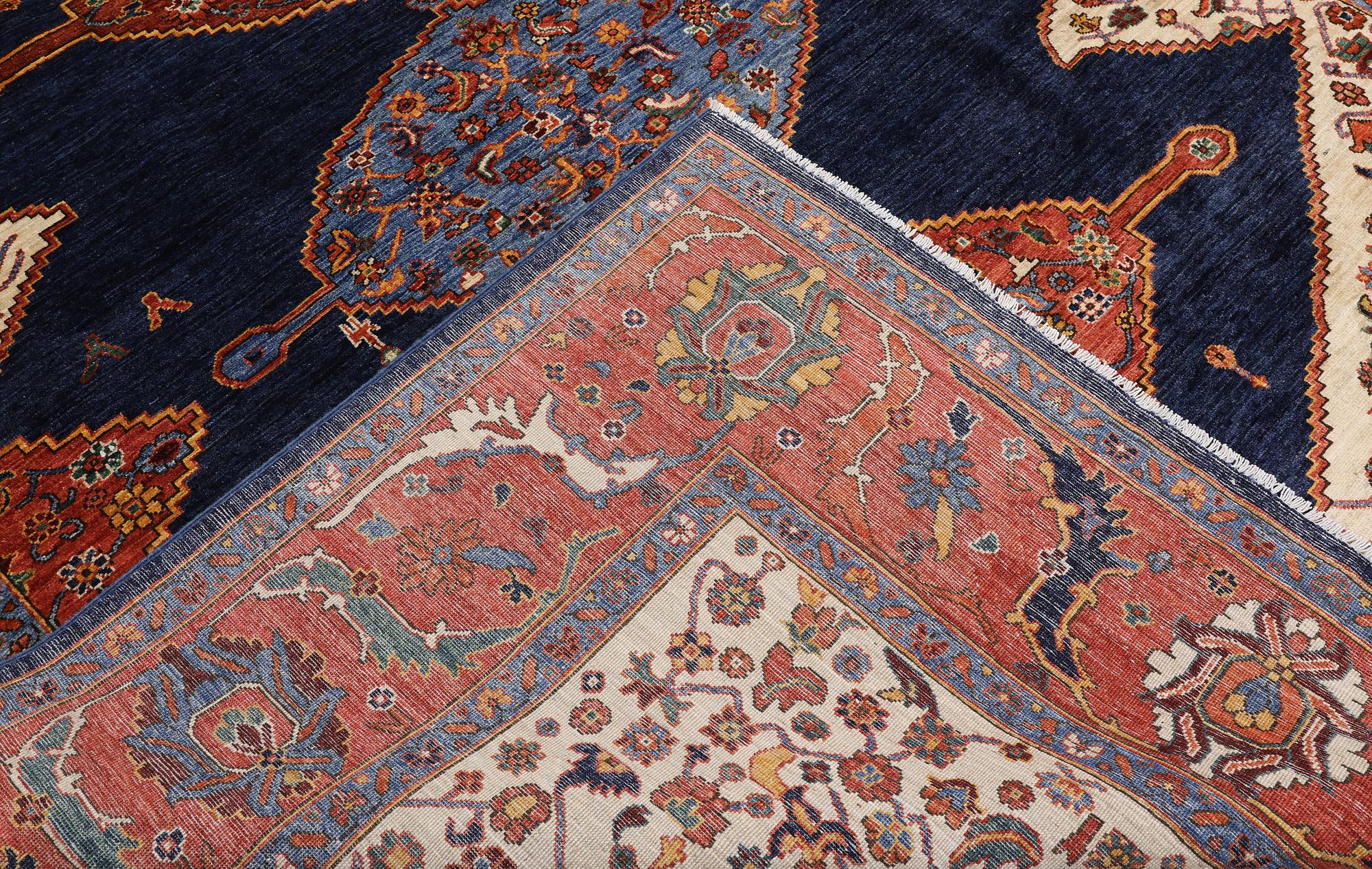 A Zigler, Heris Design carpet, 298 x 247 cm.