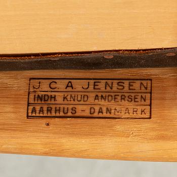 Knud Andersen, a set of six chairs for J.C.A Andersen, Aarhus, Denmark and a dinner table from Troeds, Bjärnum.