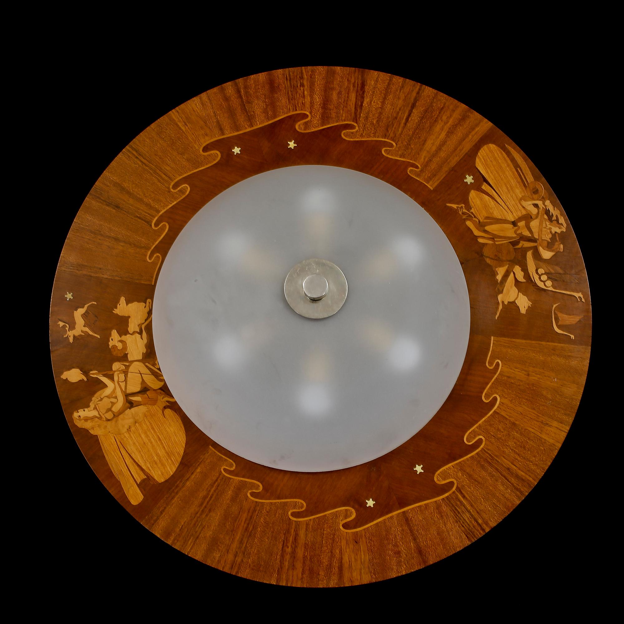 TAKPLAFOND, Birger Ekman, Mjölby Intarsia, 1942.