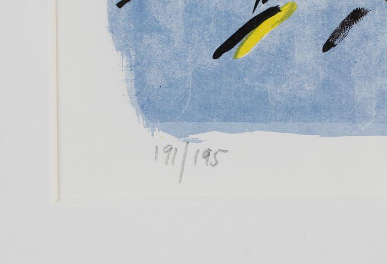 MADELEINE PYK, färglitografi, signerad och numrerad 191/195.