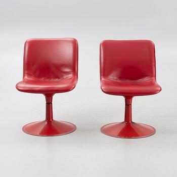 Yrjö Kukkapuro, a pair of "Saturnus" chairs, Hiami, Finland, 1970's.