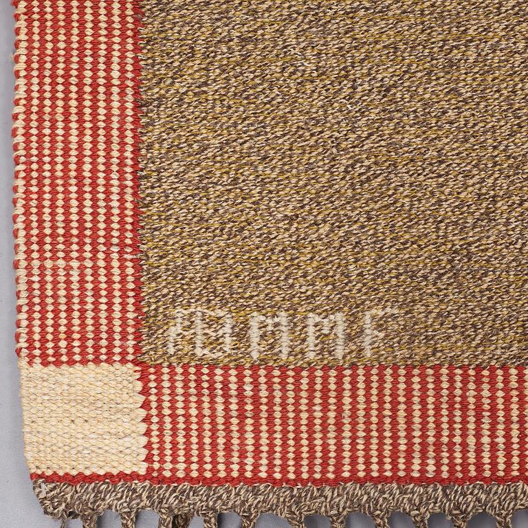 Märta Måås-Fjetterström, A CARPET, "Effsingen", flat weave, ca 250 x 156,5 cm, signed AB MMF.