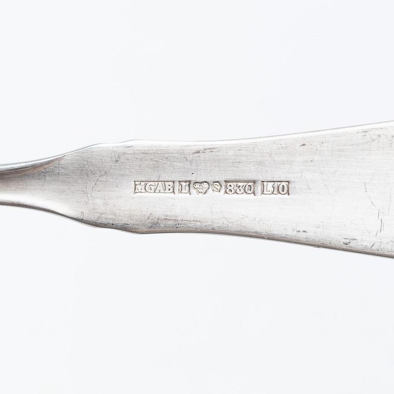 Eric Löfman, A Swedish silver cutlery set, "Uppsala", MEMA, Lidköping 1975-1994 (15 pieces).