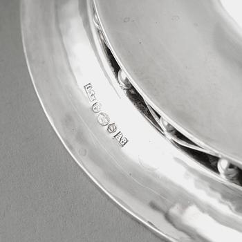 Georg Jensen, a sterling bowl on a stem, Copenhagen 1925-32, design nr 471, Swedish import marks 1927.