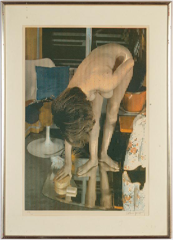 Alain Jacquet, silkscreen in colours, signed 57/100.