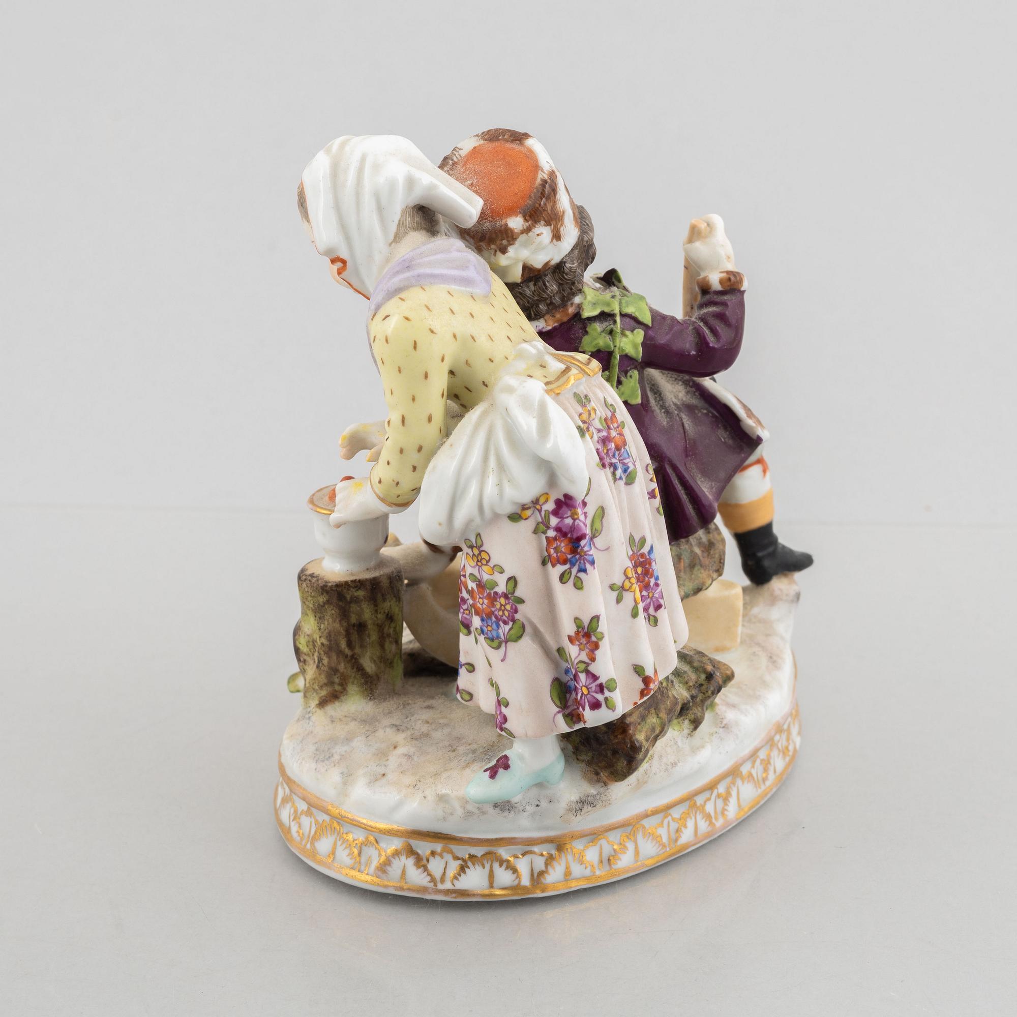 A porcelain figurine, Europa, second half of the 19th century.