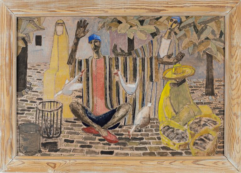 Harry Wichmann, oil on panel, signed and dated -53.