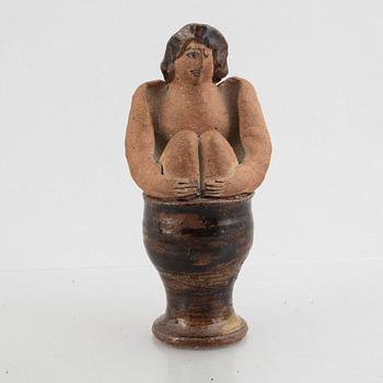 Lisa Larson, a unique stoneware figurine, Gustavsberg.