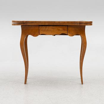A rococo card table, mid 18th century.