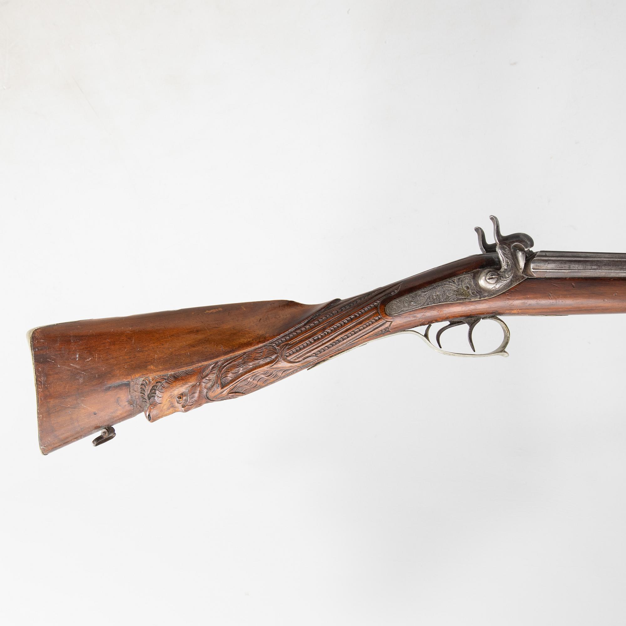 Hagelgevär slaglås, Damas Fin, Belgien, 1800-talets mitt / senare del.