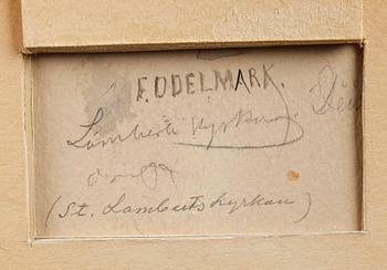 FRANS WILHELM ODELMARK, akvarell, sign a tergo.
