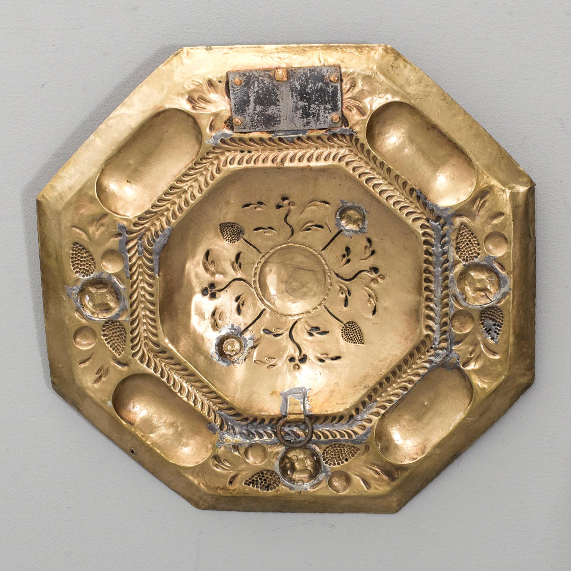 LJUSPLÅTAR, ett par, barock, 1700-tal.