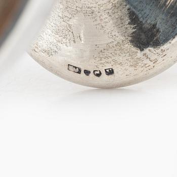 Eight Swedish silver cups/bowls on foot, with marks including GAB, Stockholm 1921.