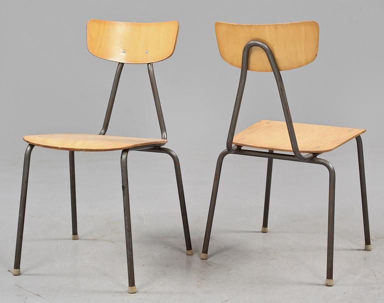 STOLAR, 8 st, ÅRY Stålmöbler AB, Örsjö, 1900-talets mitt.