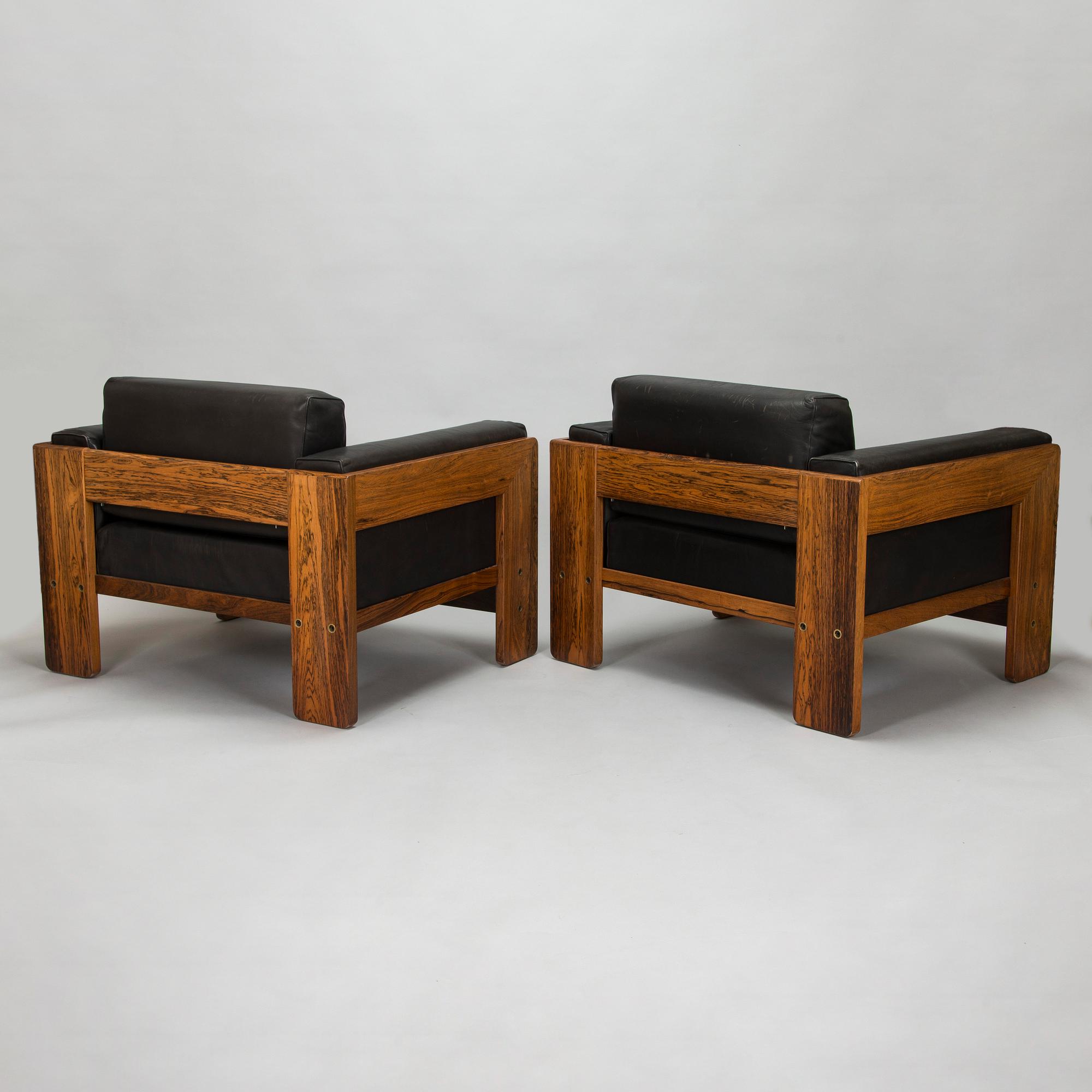 Afra & Tobia Scarpa, soffgrupp 3 delar, "Bastiano", för Haimi 1960-tal.