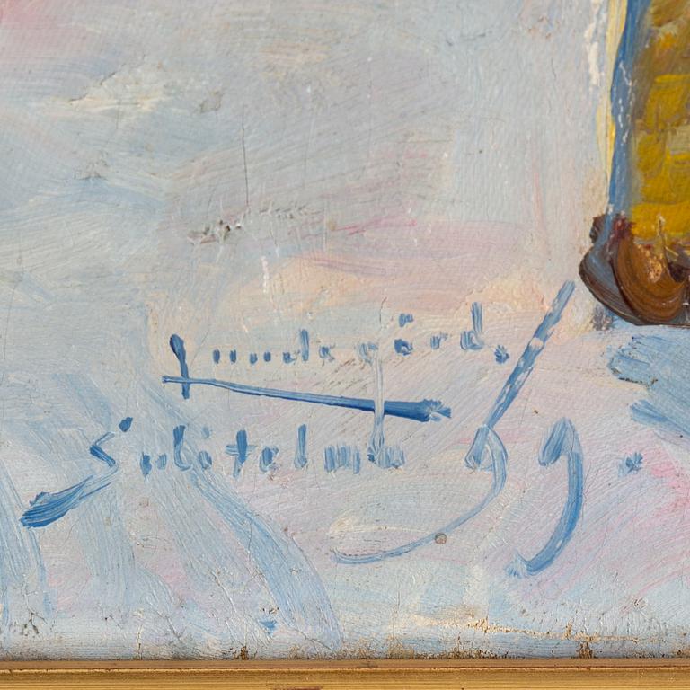 JUSTUS LUNDEGÅRD, oil on canvas, signed and dated -99.